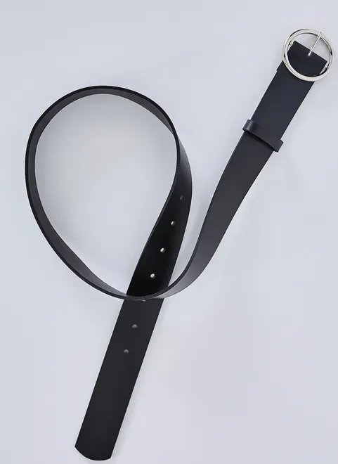 cinto básico preto fivela redonda cinto básico preto fivela redonda