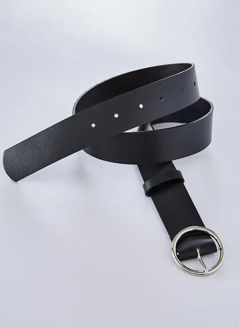 cinto básico preto fivela redonda cinto básico preto fivela redonda