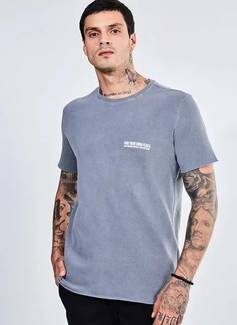 camiseta manga curta com frase camiseta manga curta com frase