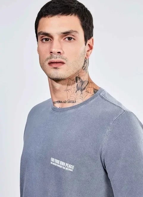 camiseta manga curta com frase camiseta manga curta com frase
