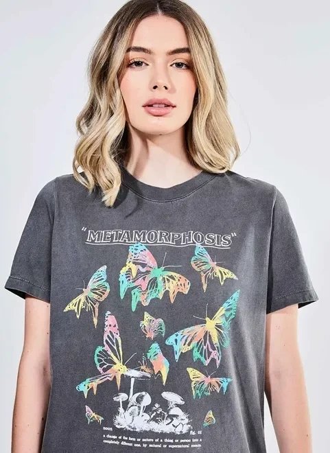 camiseta em malha estonada metamorphosis camiseta em malha estonada metamorphosis