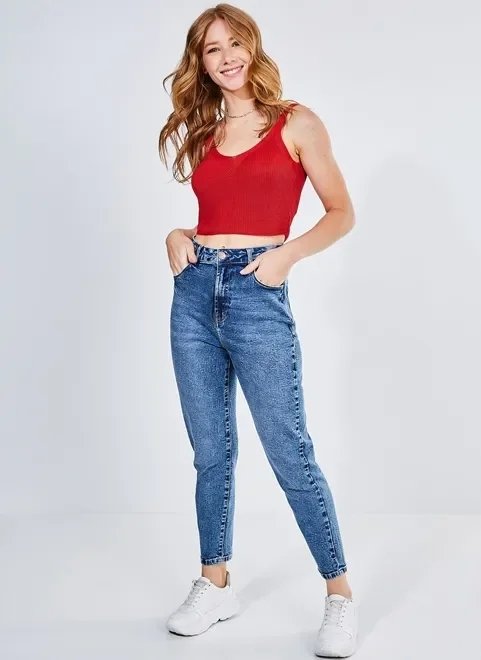 top cropped de tricô top cropped de tricô