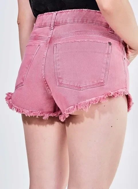 short cintura baixa em sarja short cintura baixa em sarja