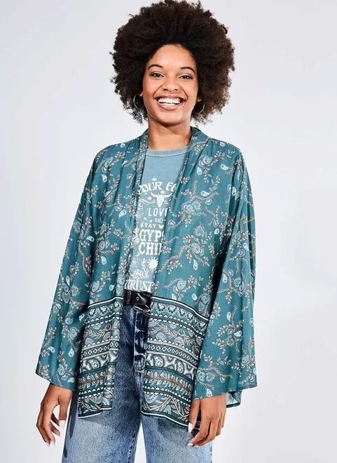 kimono estampa boho kimono estampa boho