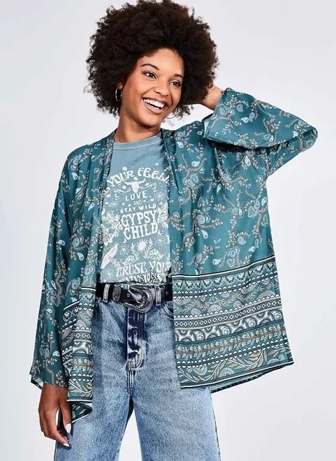 kimono estampa boho kimono estampa boho
