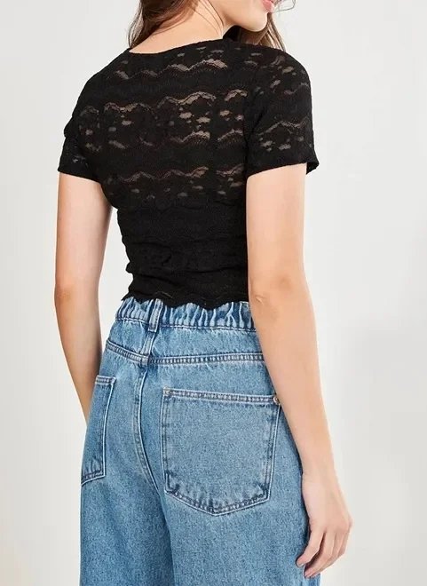 blusa cropped de renda blusa cropped de renda