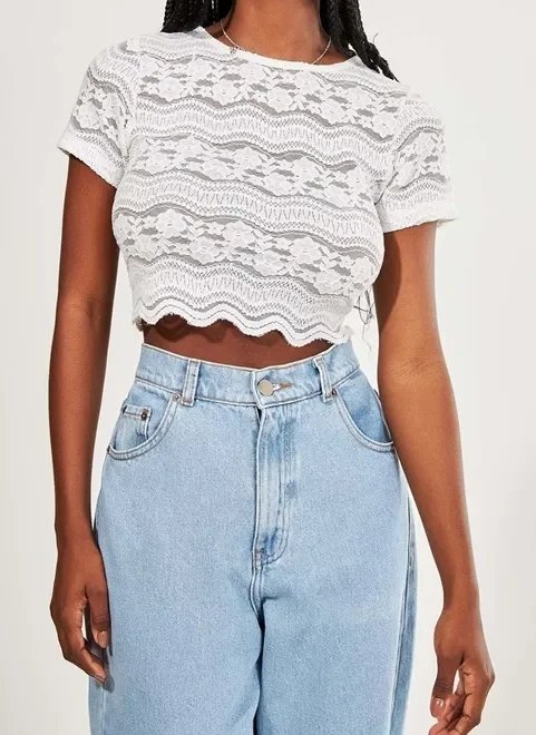blusa cropped de renda blusa cropped de renda