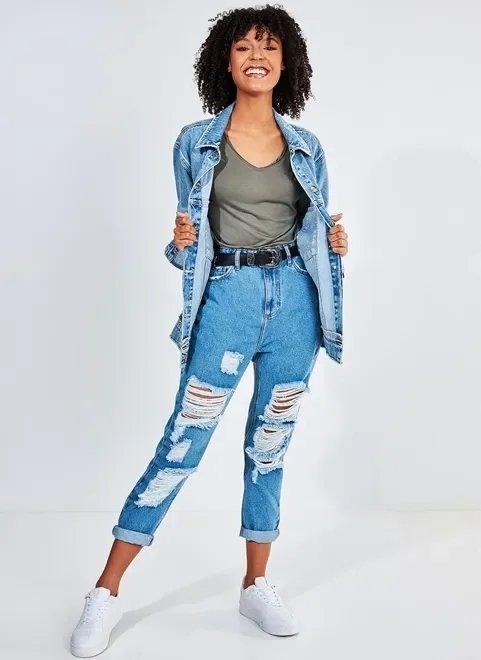 jaqueta em jeans claro oversized jaqueta em jeans claro oversized