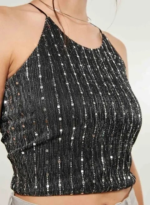 blusa de alcinha com brilho blusa de alcinha com brilho