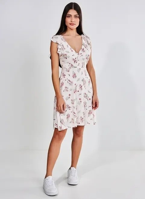 vestido floral estampa botânica vestido floral estampa botânica