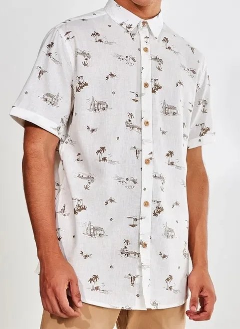 camisa estampa praia outline camisa estampa praia outline