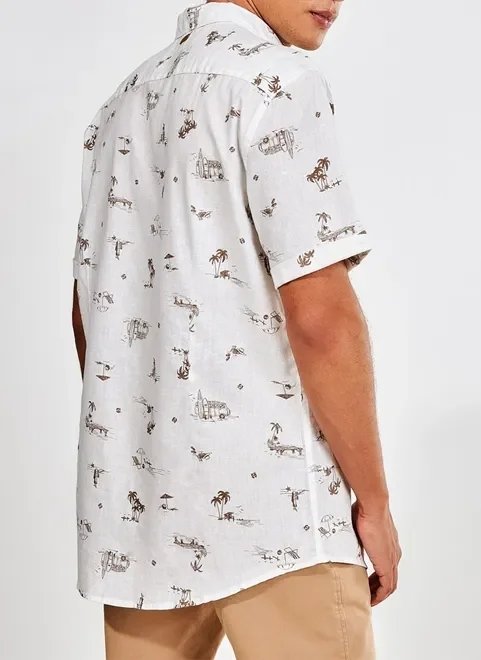 camisa estampa praia outline camisa estampa praia outline