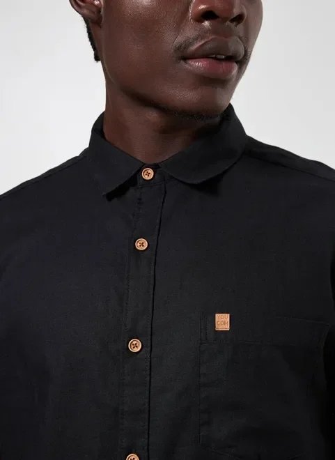 camisa manga curta de linho camisa manga curta de linho