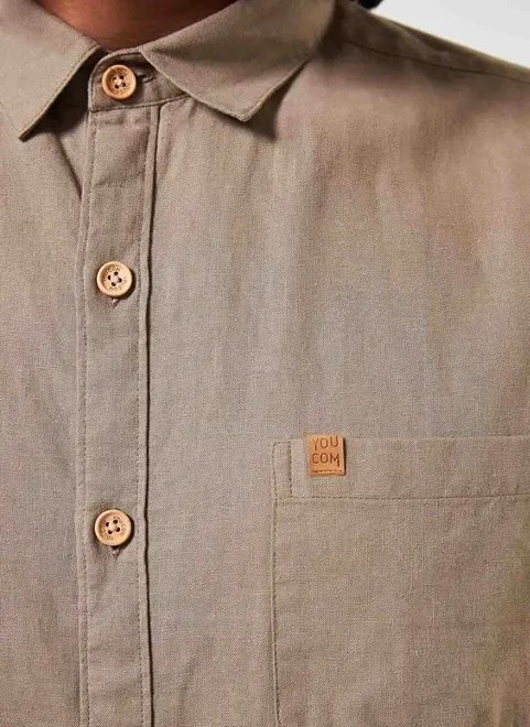 camisa manga curta de linho camisa manga curta de linho