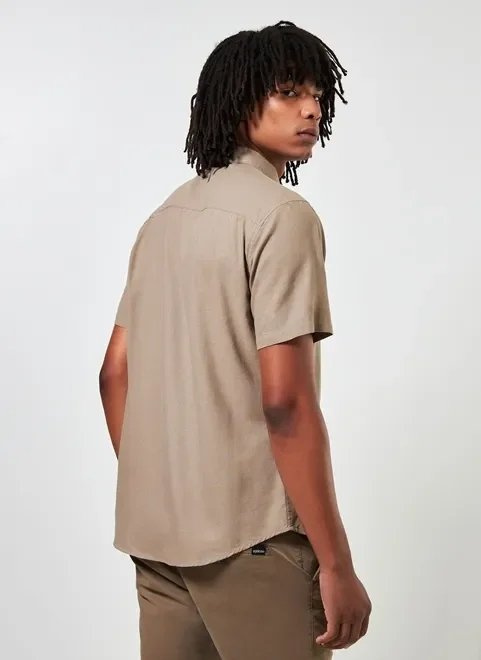 camisa manga curta de linho camisa manga curta de linho