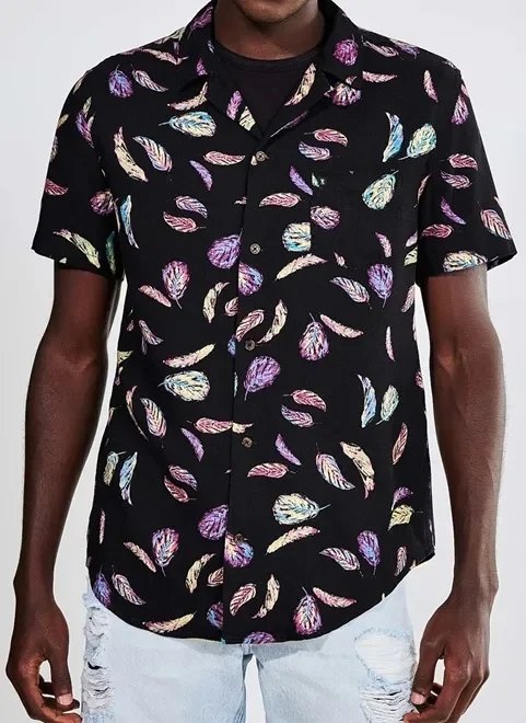 camisa estampa penas camisa estampa penas