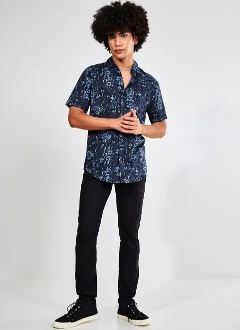 camisa floral noturna camisa floral noturna