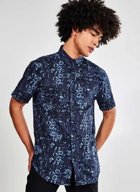 camisa floral noturna camisa floral noturna