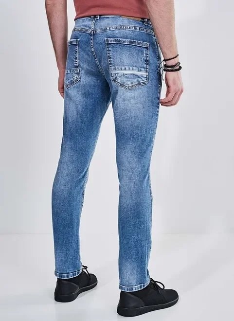 calça jeans médio skinny calça jeans médio skinny