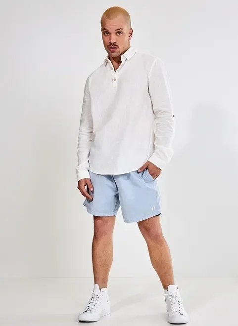 camisa bata masculina camisa bata masculina