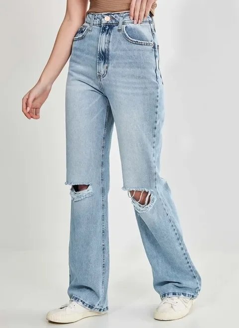 calça jeans reta cintura alta calça jeans reta cintura alta