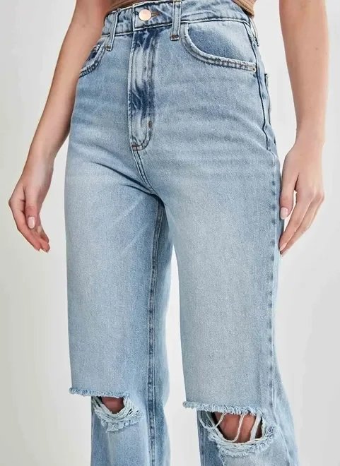 calça jeans reta cintura alta calça jeans reta cintura alta