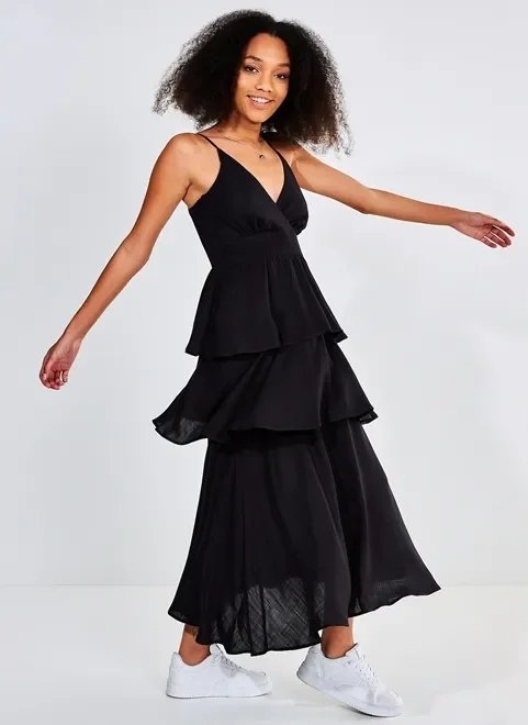 vestido de alcinha com babados vestido de alcinha com babados