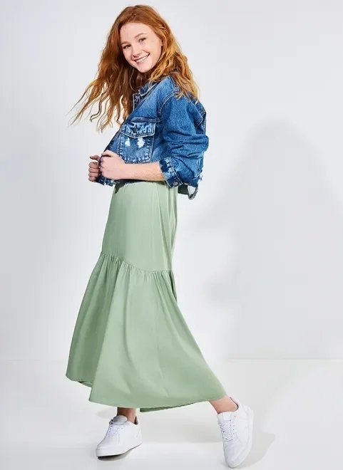 vestido midi com botões e abertura lateral vestido midi com botões e abertura lateral
