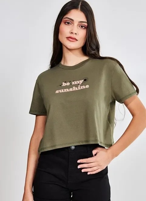 camiseta cropped be my sunshine camiseta cropped be my sunshine