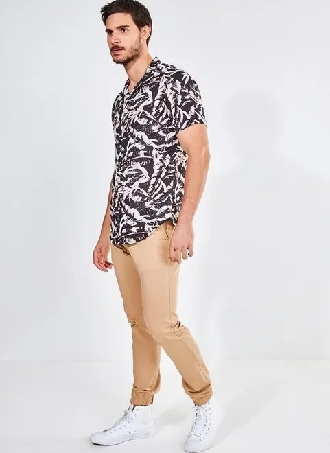 camisa estampa noturna camisa estampa noturna