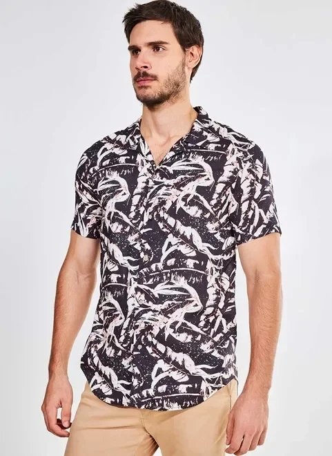 camisa estampa noturna camisa estampa noturna