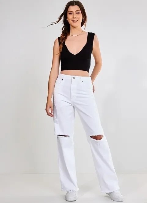 top cropped preto de retilínea top cropped preto de retilínea