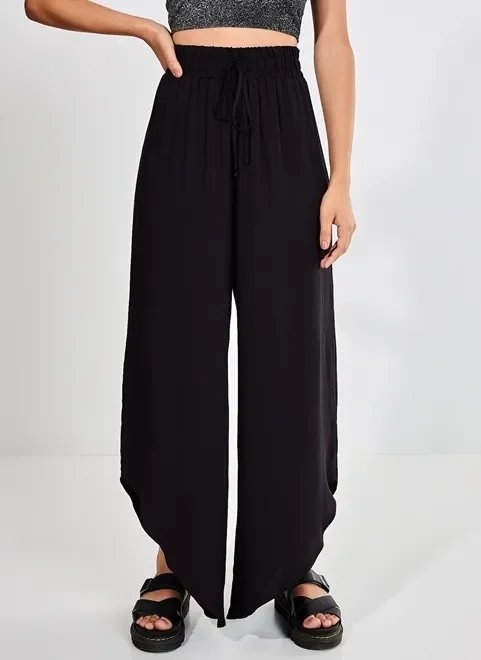 calça pantalona com elástico calça pantalona com elástico
