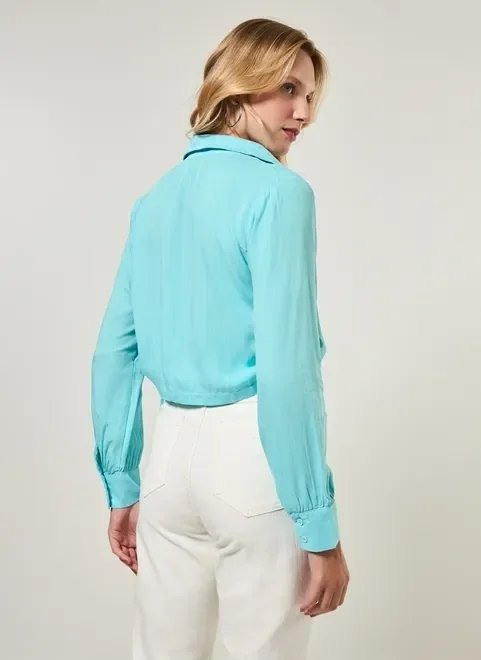 camisa cropped com amarração lateral camisa cropped com amarração lateral