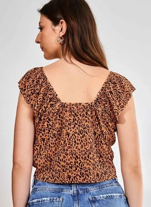 blusa cropped oncinha amarração blusa cropped oncinha amarração