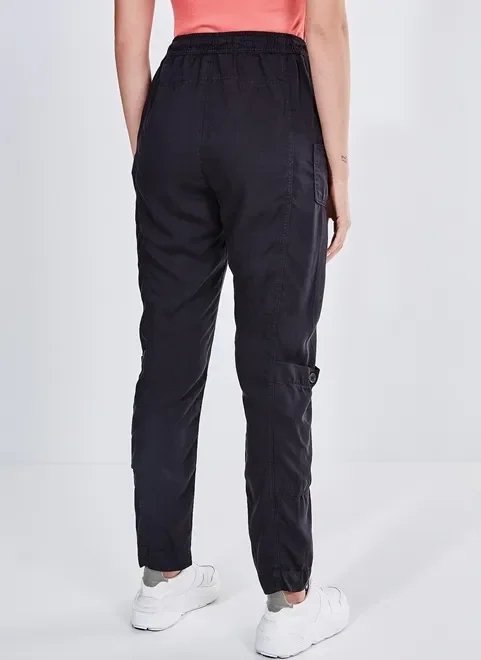 calça pijama em sarja preta calça pijama em sarja preta