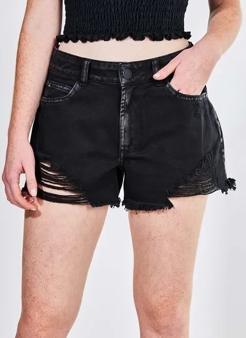 short em sarja preto short em sarja preto