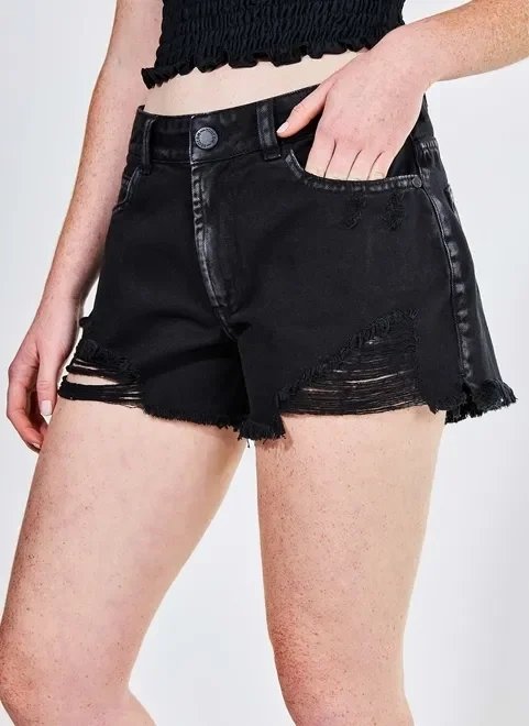short em sarja preto short em sarja preto