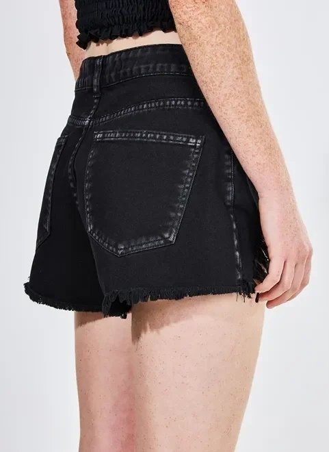 short em sarja preto short em sarja preto