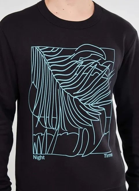 moletom estampa tropical moletom estampa tropical