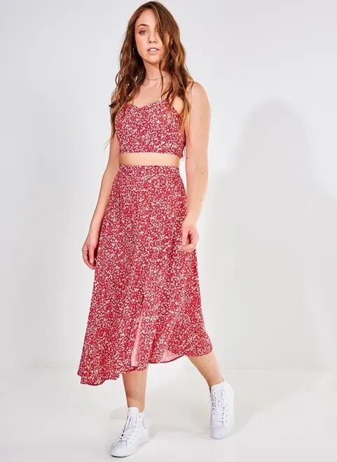 saia midi assimétrica estampa floral liberty saia midi assimétrica estampa floral liberty