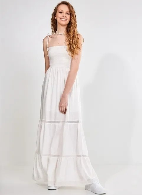 vestido longo off-white vestido longo off-white