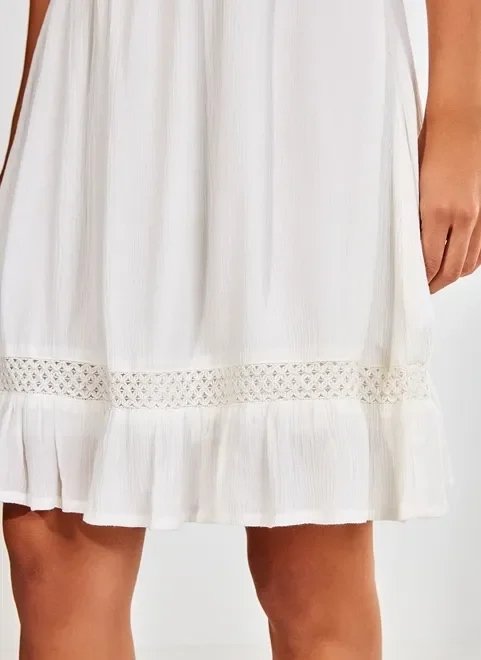 vestido curto off-white vestido curto off-white