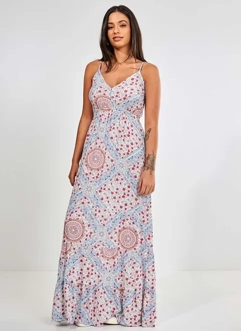 vestido longo de alcinha estampa lenço vestido longo de alcinha estampa lenço