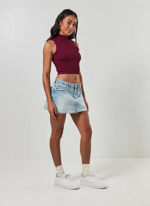 cropped poliamida seamless com golinha cropped poliamida seamless com golinha