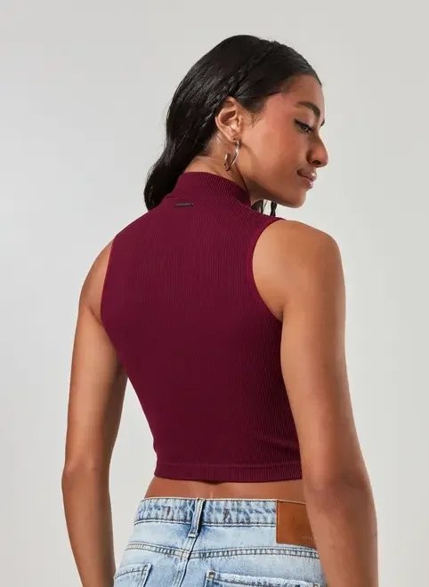 cropped poliamida seamless com golinha cropped poliamida seamless com golinha