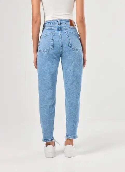calça mom jeans claro calça mom jeans claro