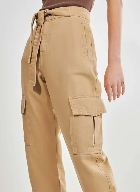 calça jogger em sarja com amarração pronta calça jogger em sarja com amarração pronta
