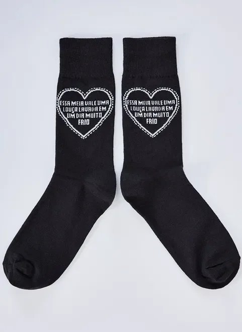 meia coração louça meia coração louça