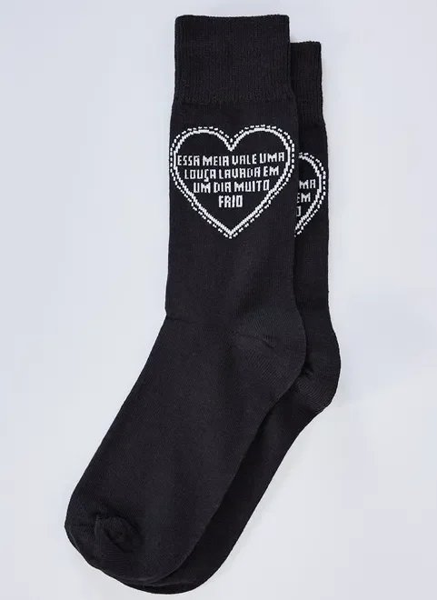 meia coração louça meia coração louça